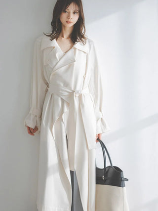 Sustainable Layered Cape Trench Coat
