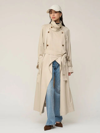 Sustainable Layered Cape Trench Coat