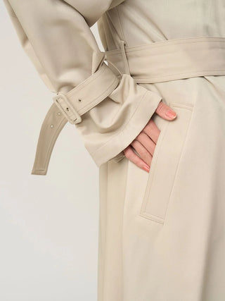 Sustainable Layered Cape Trench Coat