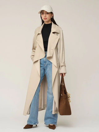 Sustainable Layered Cape Trench Coat