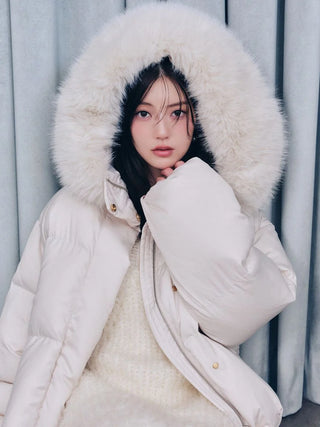 Nishikawa Hooded Fur Mid-Down