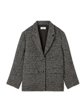 Oversized Tailored Blazer in Mix, Premium Women's Outwear at SNIDEL USA