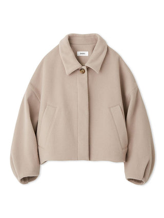 Cocoon Middle Jacket in Mocha, Premium Women's Outwear at SNIDEL USA