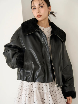 Varie Bomber Jacket in Black, Premium Women's Outwear at SNIDEL USA