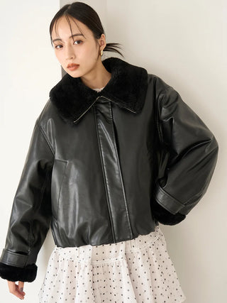 Varie Bomber Jacket in Black, Premium Women's Outwear at SNIDEL USA