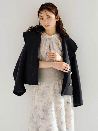 Modern Boxy Fit Cropped Coat