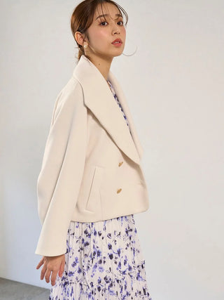 Modern Boxy Fit Cropped Coat