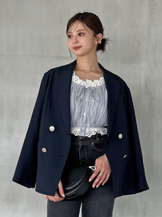 Sustainable Metal Button Tailored Jacket