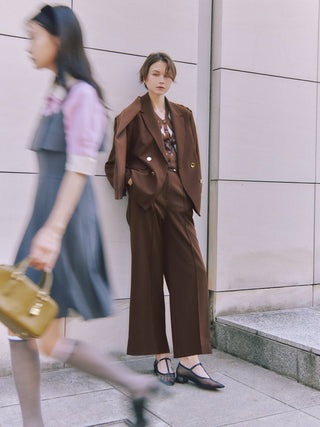 Sustainable Metal Button Tailored Jacket