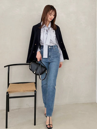 Sustainable Metal Button Tailored Jacket