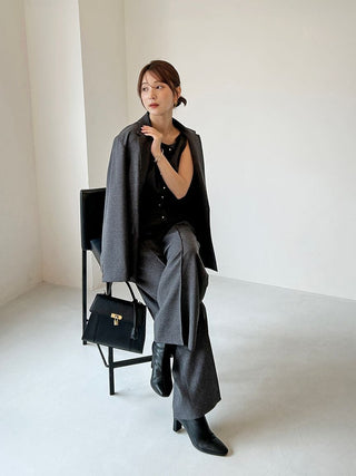 Sustainable Metal Button Tailored Jacket