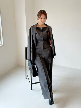 Sustainable Metal Button Tailored Jacket