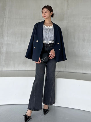 Sustainable Metal Button Tailored Jacket