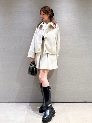 Stand Collar Metal Button Jacket