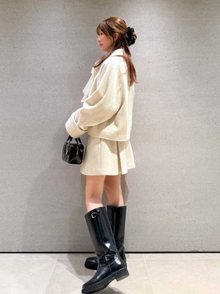 Stand Collar Metal Button Jacket