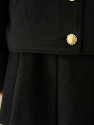 Stand Collar Metal Button Jacket