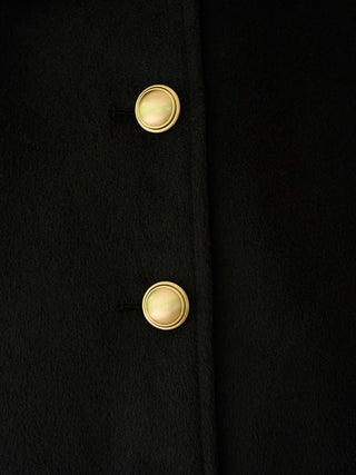 Stand Collar Metal Button Jacket
