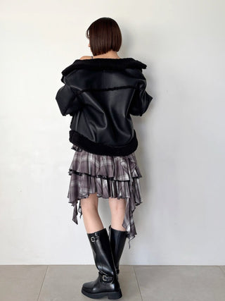 Gold Button Boa Jacket