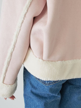 Gold Button Boa Jacket