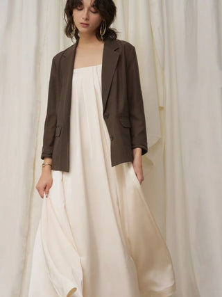 Sheer Single-Breasted Tailored Blazer