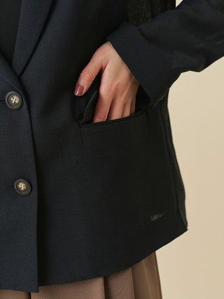 Sheer Single-Breasted Tailored Blazer