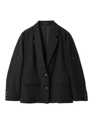 Sheer Single-Breasted Tailored Blazer