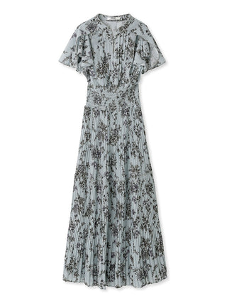 Sustainable Waist Shirring blue, premium women's dress at SNIDEL USA