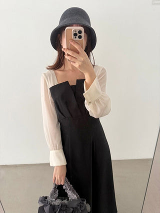 Sheer Sleeve Dress