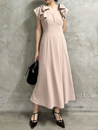 Ribbon Shoulder Dress