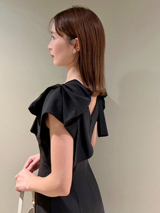 Ribbon Shoulder Dress