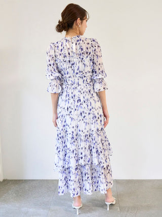 Boho-Inspired Ruffle Layered Maxi Dress