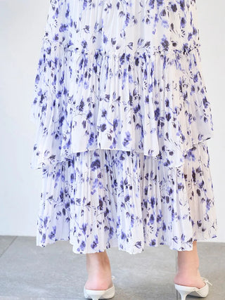 Boho-Inspired Ruffle Layered Maxi Dress