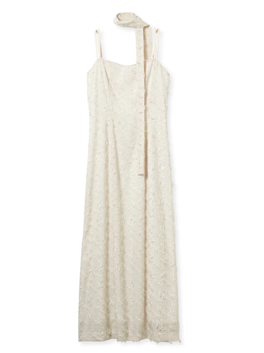 Feather Jacquard Camisole Dress – SNIDEL Feather Jacquard Camisole Dress – SNIDEL