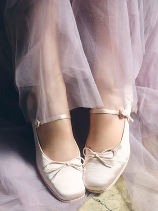 【Chacott】Velour × Tulle Dress