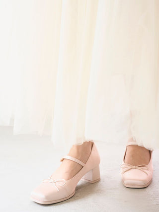 【Chacott】Velour × Tulle Dress