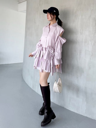 Ribbon Shirt Dress