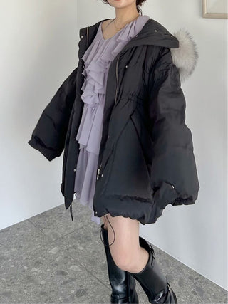 Chiffon Frill Mini Combo Dress