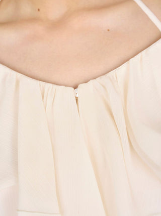 Chiffon Frill Mini Combo Dress