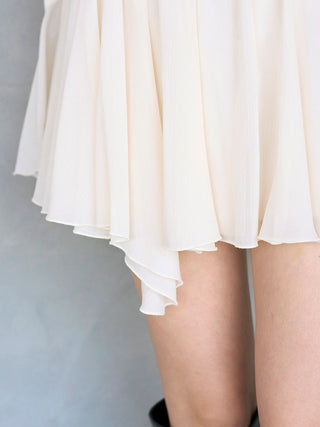 Chiffon Frill Mini Combo Dress
