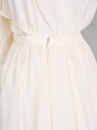 Chiffon Frill Mini Combo Dress