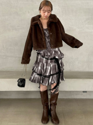 Ruffled Camisole Mini Dress