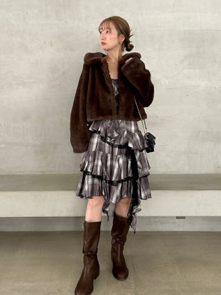 Ruffled Camisole Mini Dress