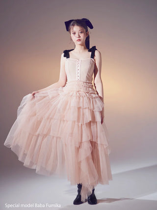 Tulle Tiered Volume Dress