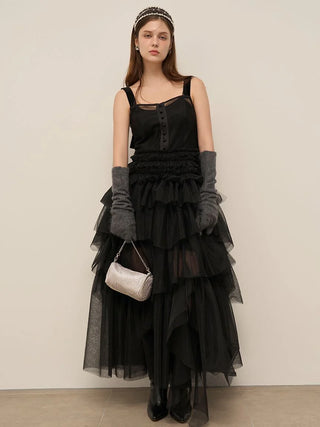 Tulle Tiered Volume Dress