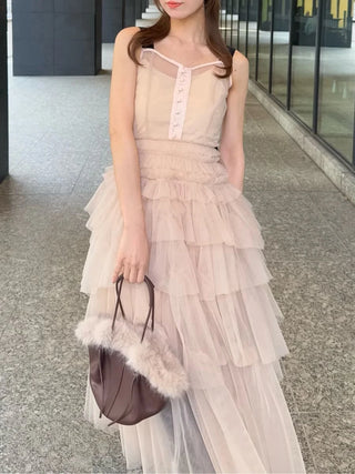 Tulle Tiered Volume Dress