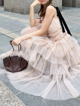 Tulle Tiered Volume Dress