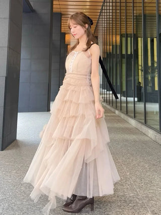 Tulle Tiered Volume Dress