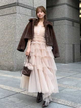 Tulle Tiered Volume Dress