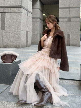 Tulle Tiered Volume Dress