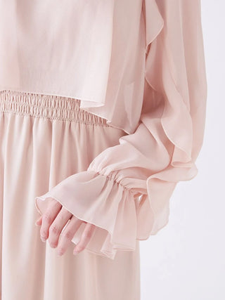 Blouse layered frill dress